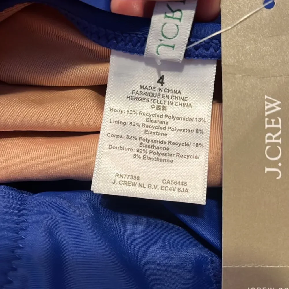 J. Crew Royal Blue Swimsuit Size 4